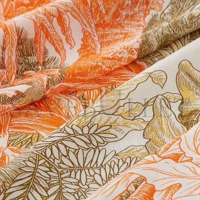 HERMES ALL'ORTO BOTANICO DI PALERMO SHAWL 140 H244121S 02 (137*136cm)